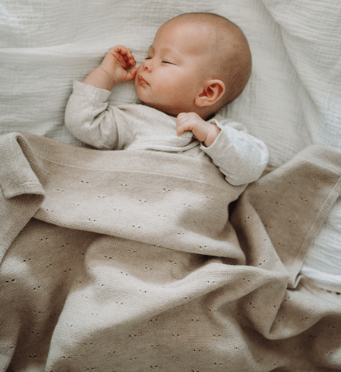 Lil' Leo Babydecke aus Merinowolle