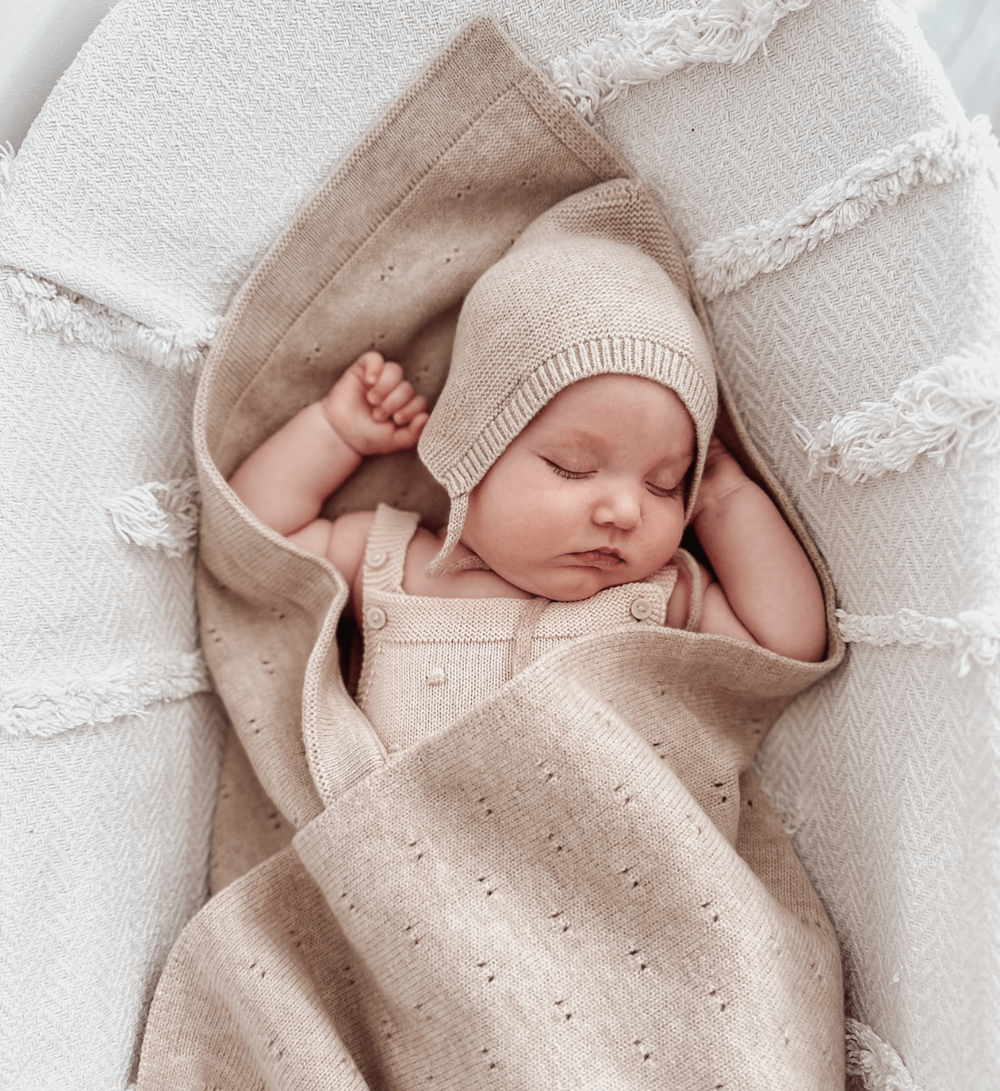 Lil' Leo Babydecke aus Merinowolle