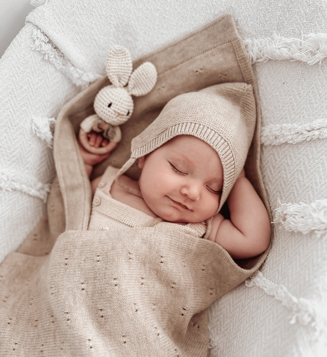 Lil' Leo Babydecke aus Merinowolle