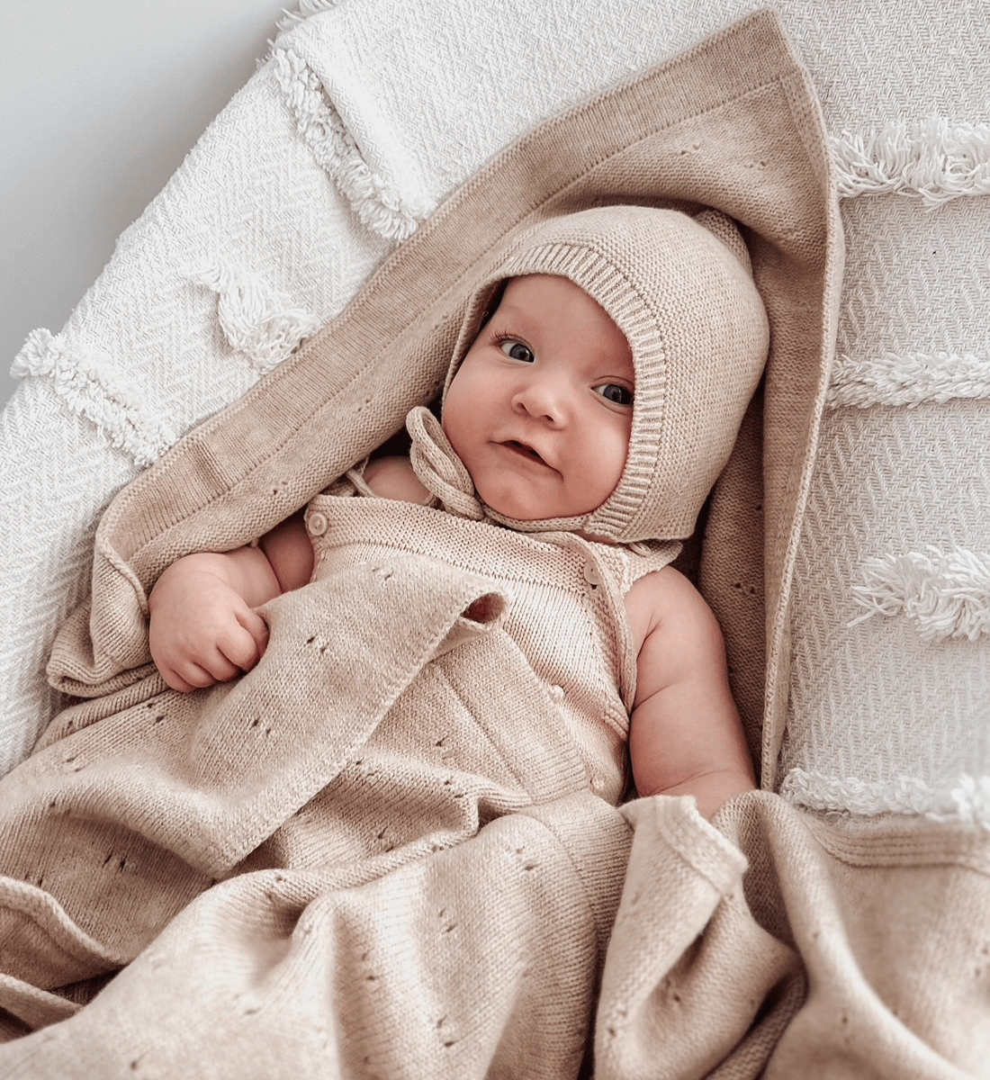 Lil' Leo Babydecke aus Merinowolle