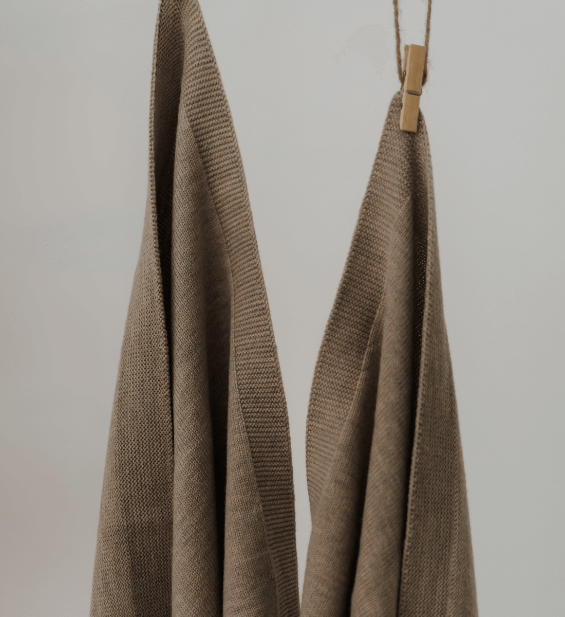 Babydecke camel Melange braun Merinowolle Lil' Leo