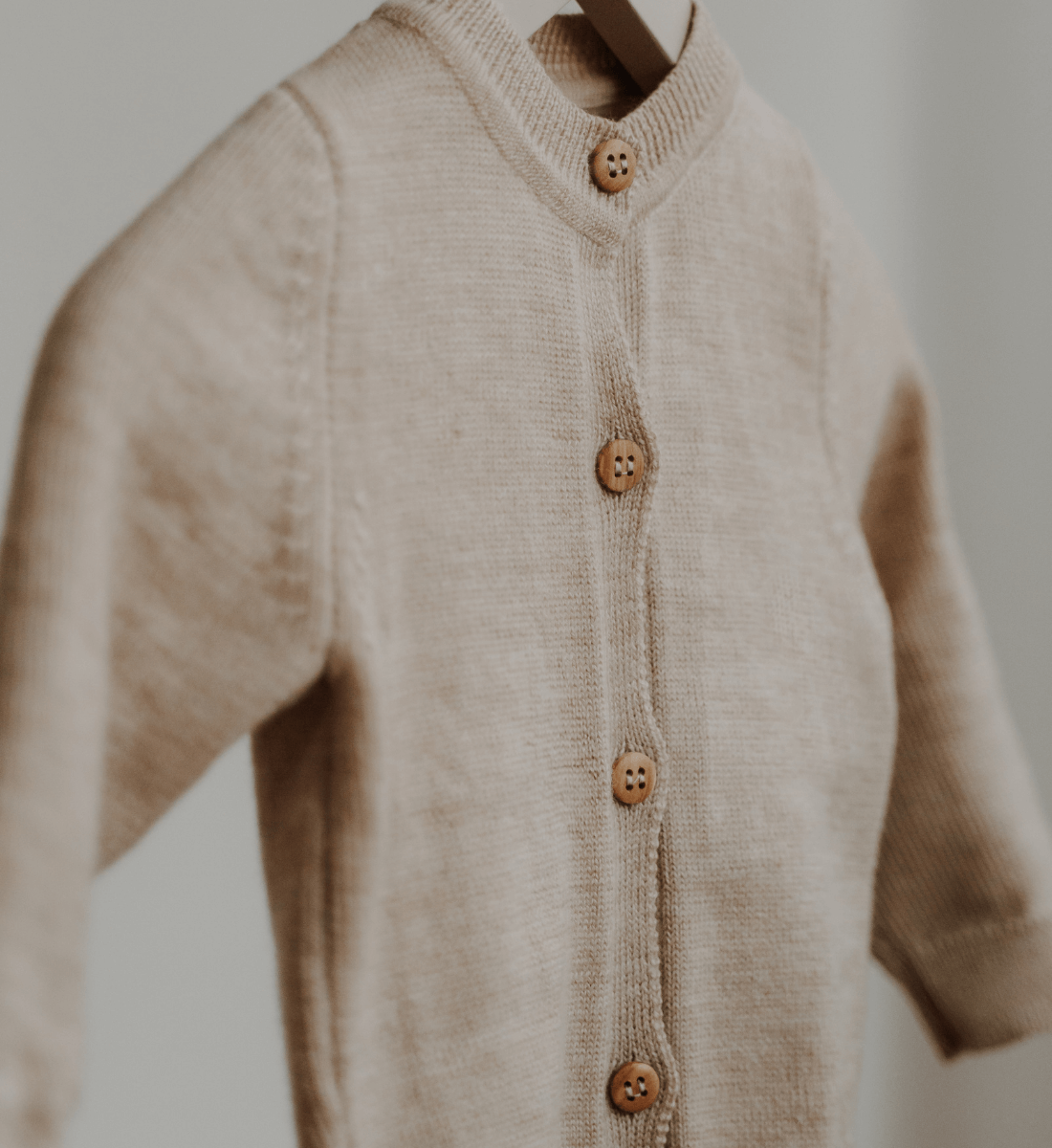 Cardigan Lil' Leo Merinowolle mitwachsend Pullover