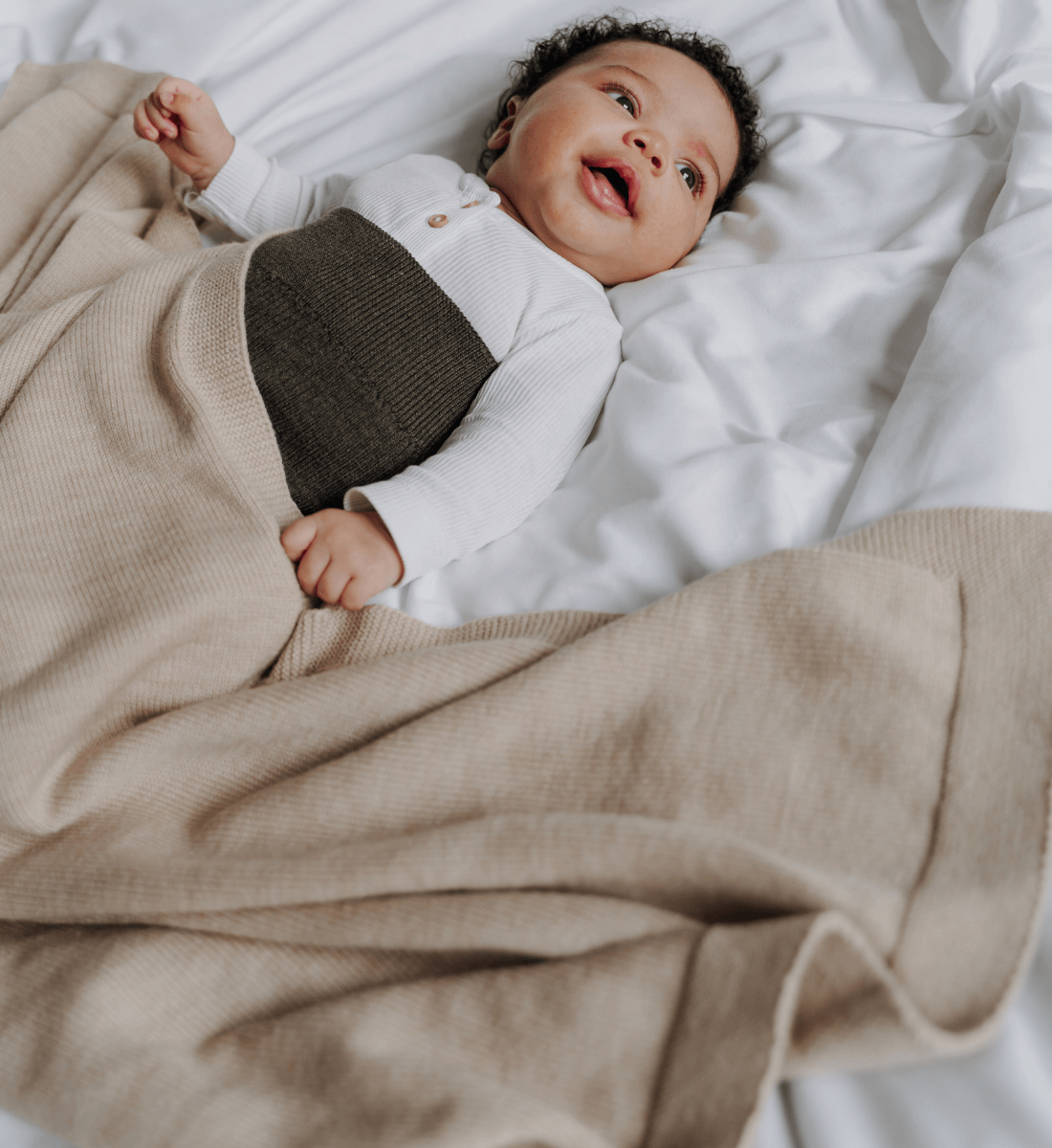 Lil' Leo Babydecke aus Merinowolle