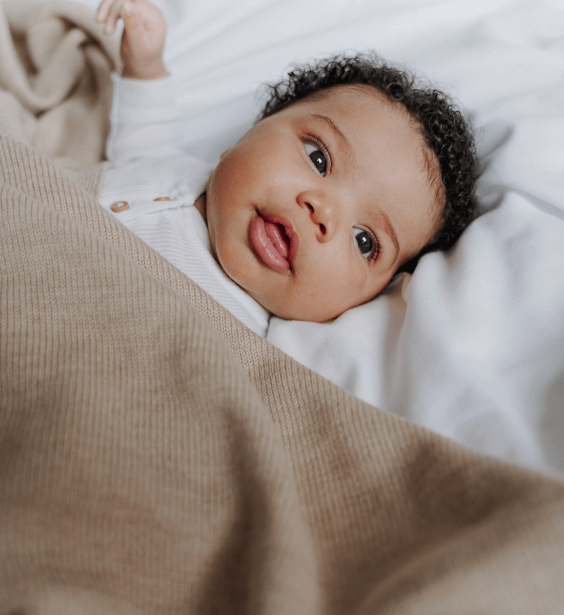 Lil' Leo Babydecke aus Merinowolle