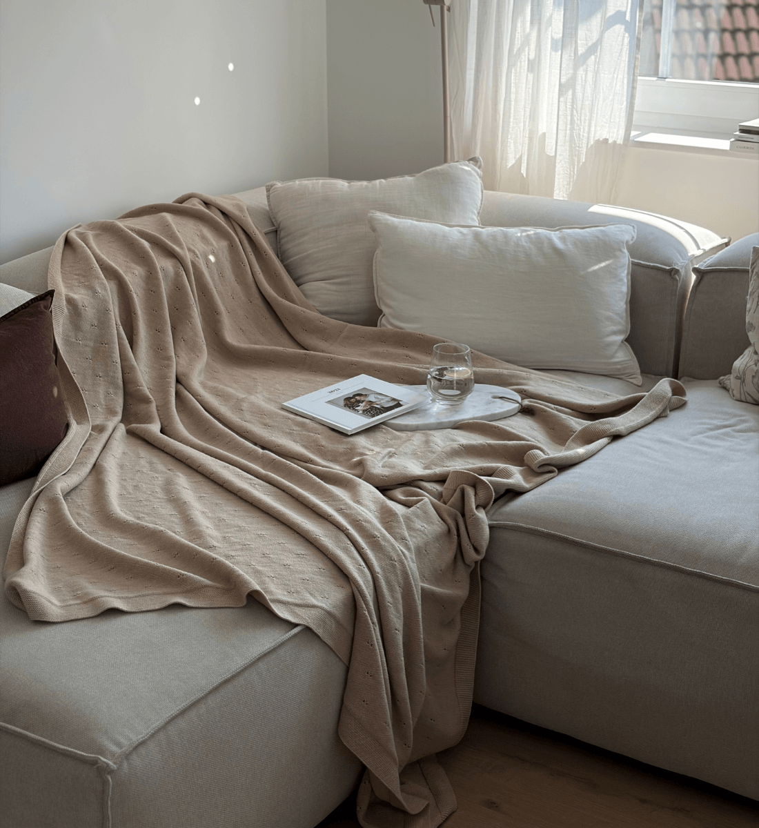Sofadecke Couchdecke Familiendecke Merinowolle Lil Leo