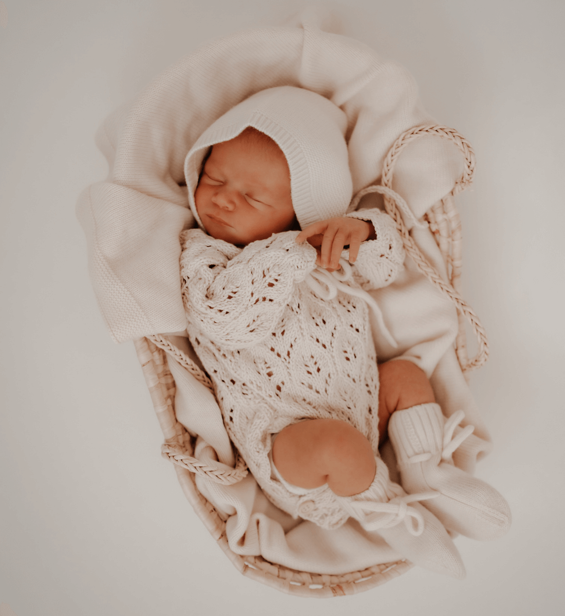 Babyschuhe aus Merinowolle