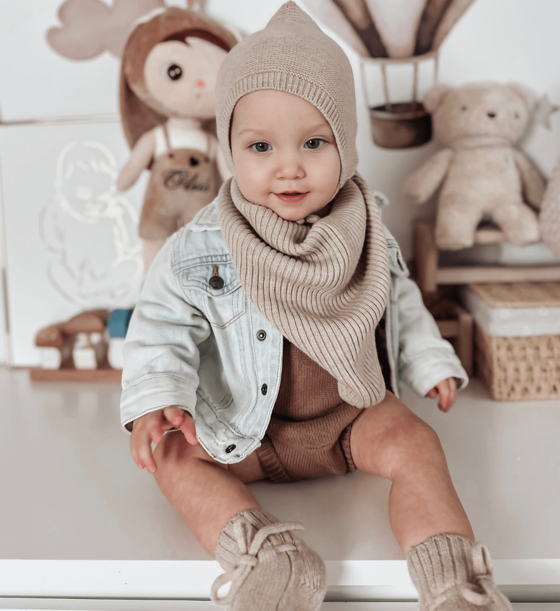 Dreieckstuch aus 100% Merinowolle Lil' Leo