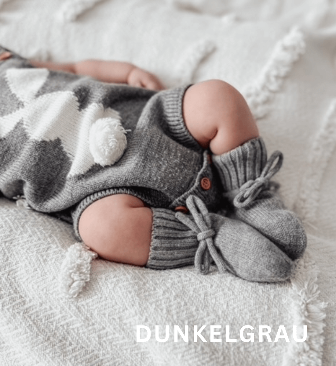 Lil' Leo Babyschuhe Decke Mütze aus 100% Merinowolle