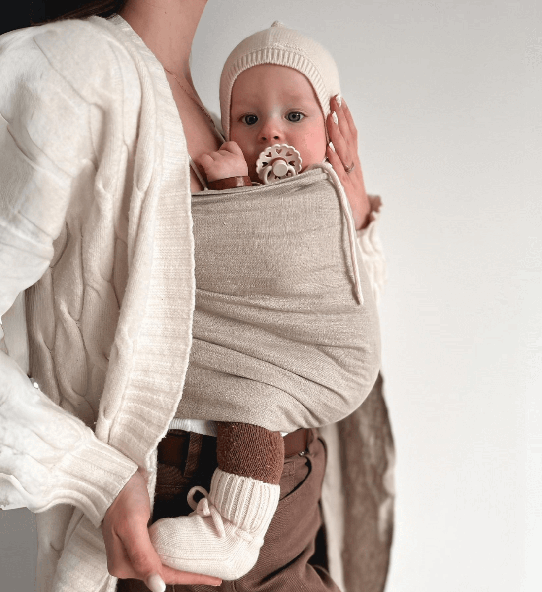 Lil' Leo: Babyschuhe Babymütze Merinowolle