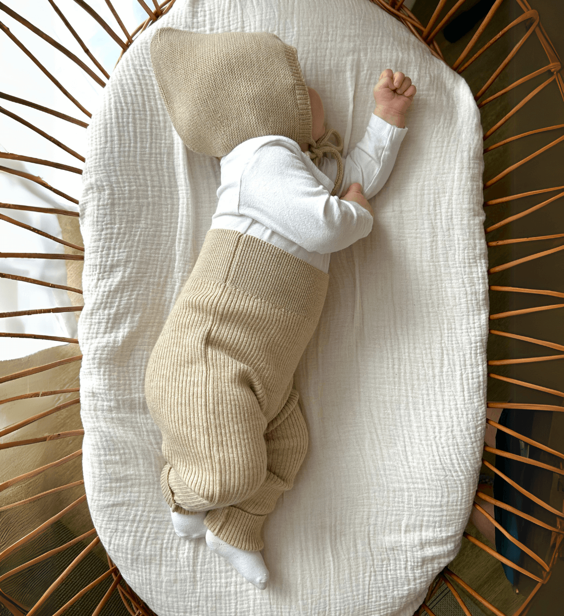 Vorbestellen KW23: Leggings in Sand aus 100% Merinowolle