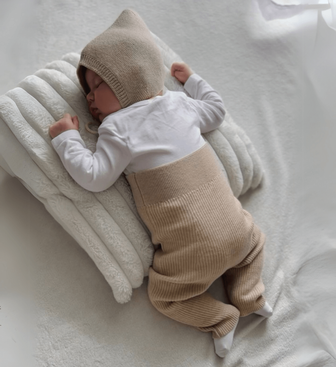 Vorbestellen KW23: Leggings in Sand aus 100% Merinowolle