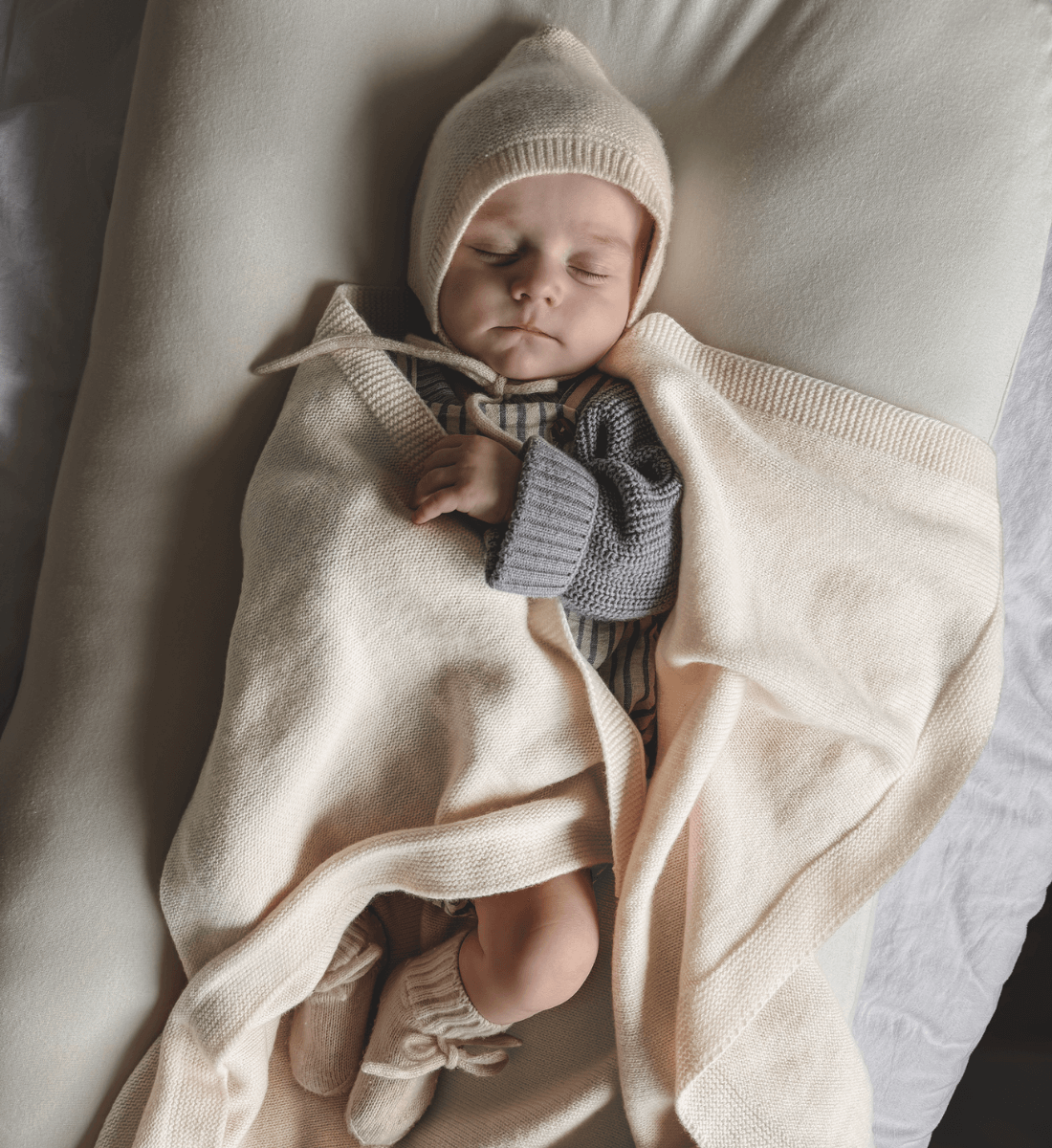 Lil' Leo Babydecke aus Merinowolle