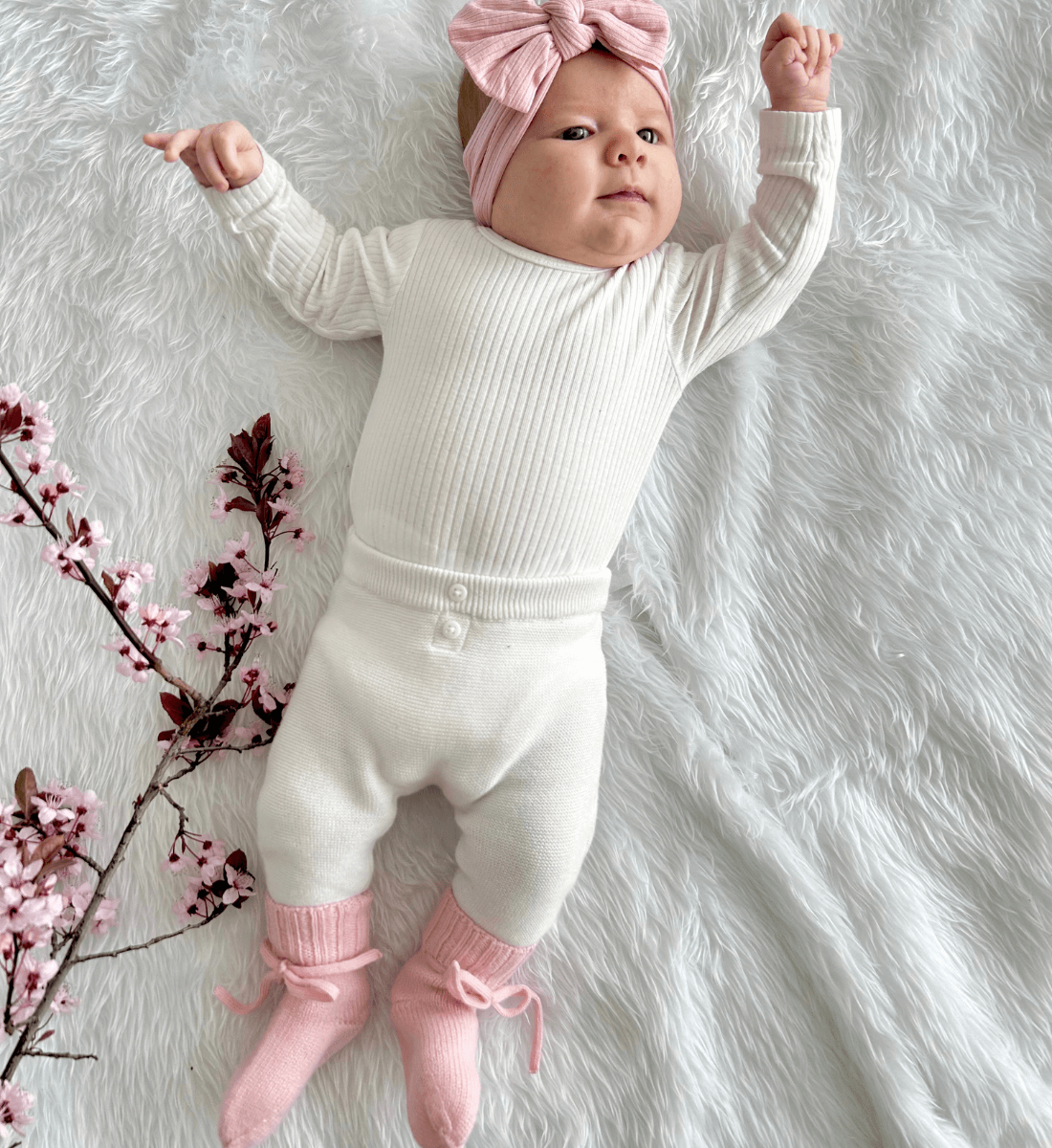 Babyschuhe aus Merinowolle