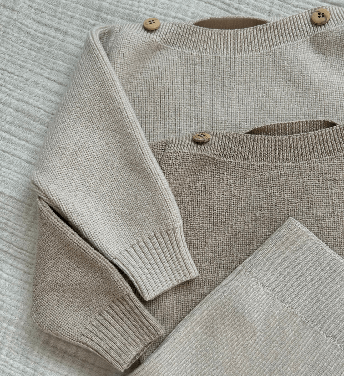 Babybekleidung Babypullover aus Merinowolle Lil' Leo