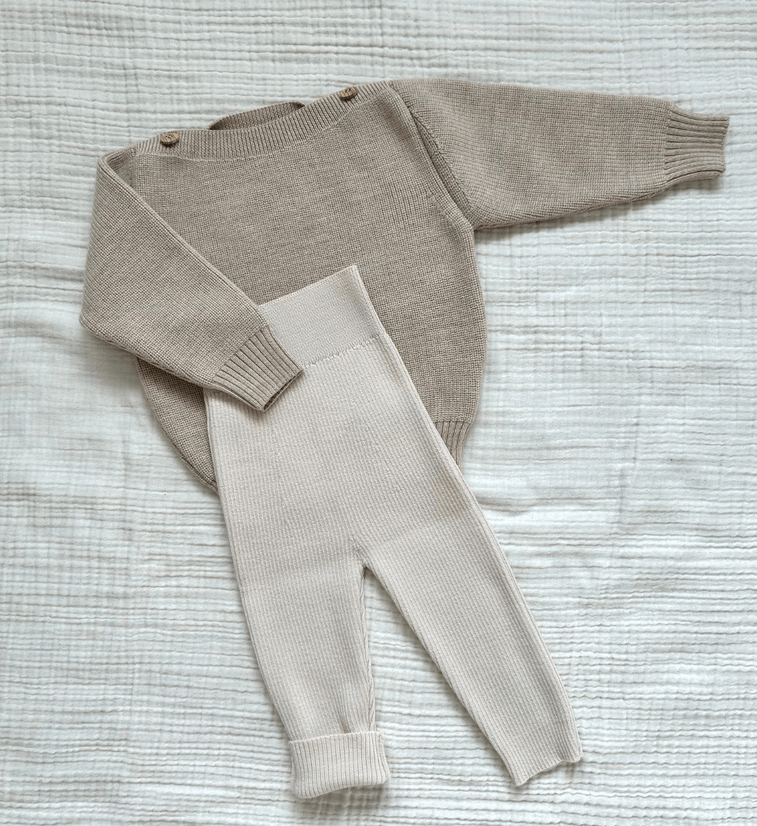 Babybekleidung Babypullover aus Merinowolle Lil' Leo