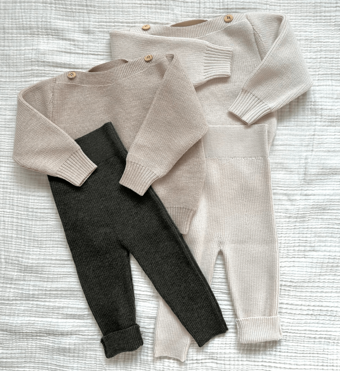 Babybekleidung Babypullover aus Merinowolle Lil' Leo