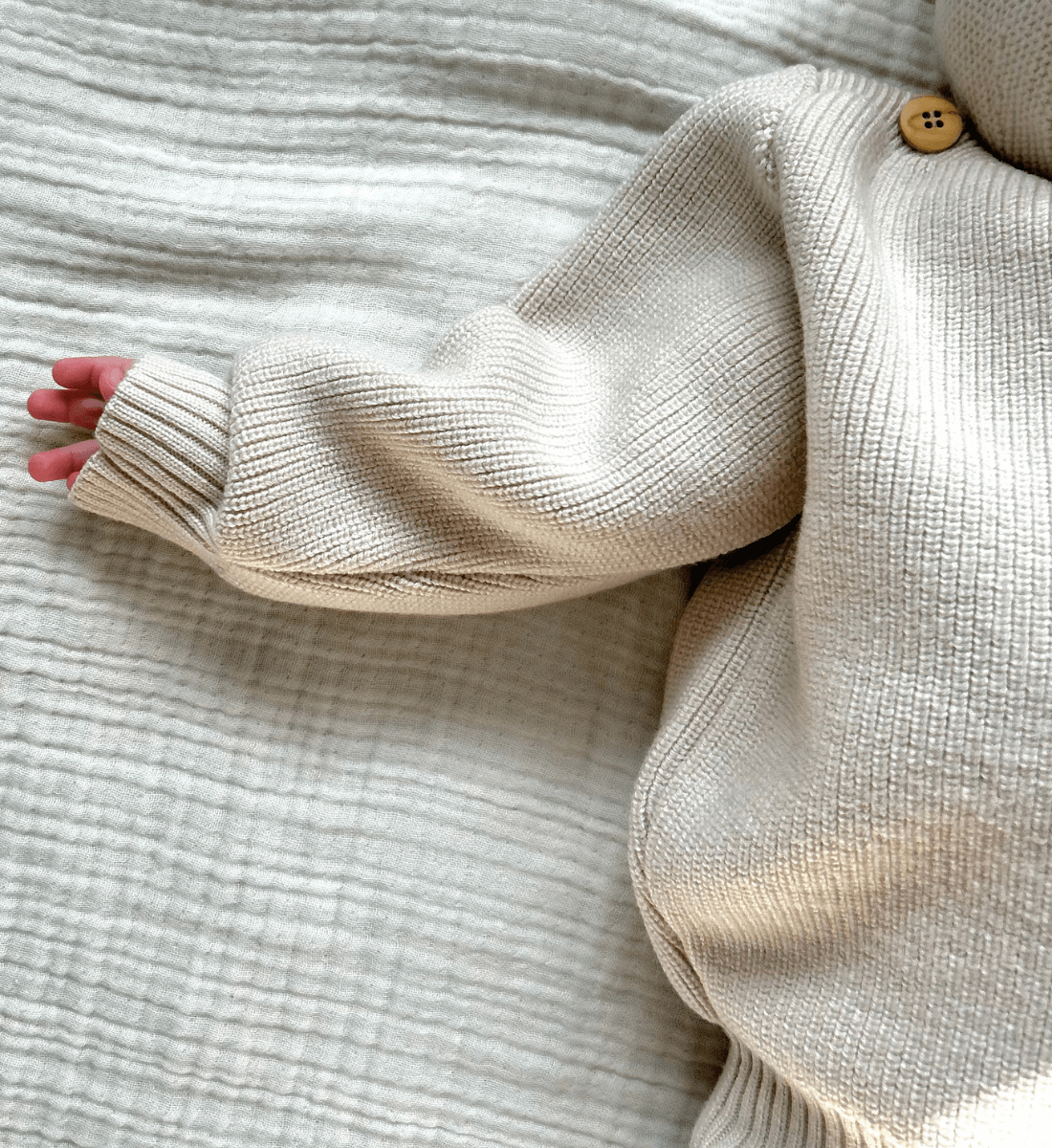 Pullover in Creme aus 100% Merinowolle