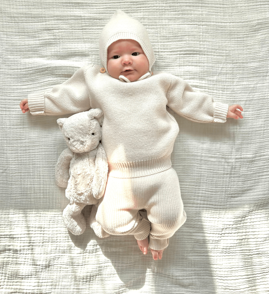 Babybekleidung Babypullover aus Merinowolle Lil' Leo