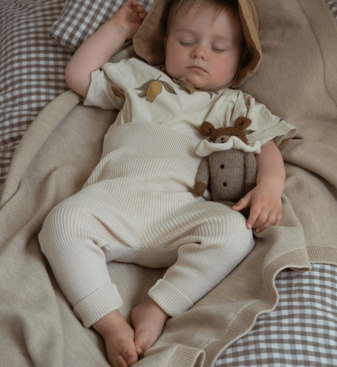 Leggings in Creme aus 100% Merinowolle