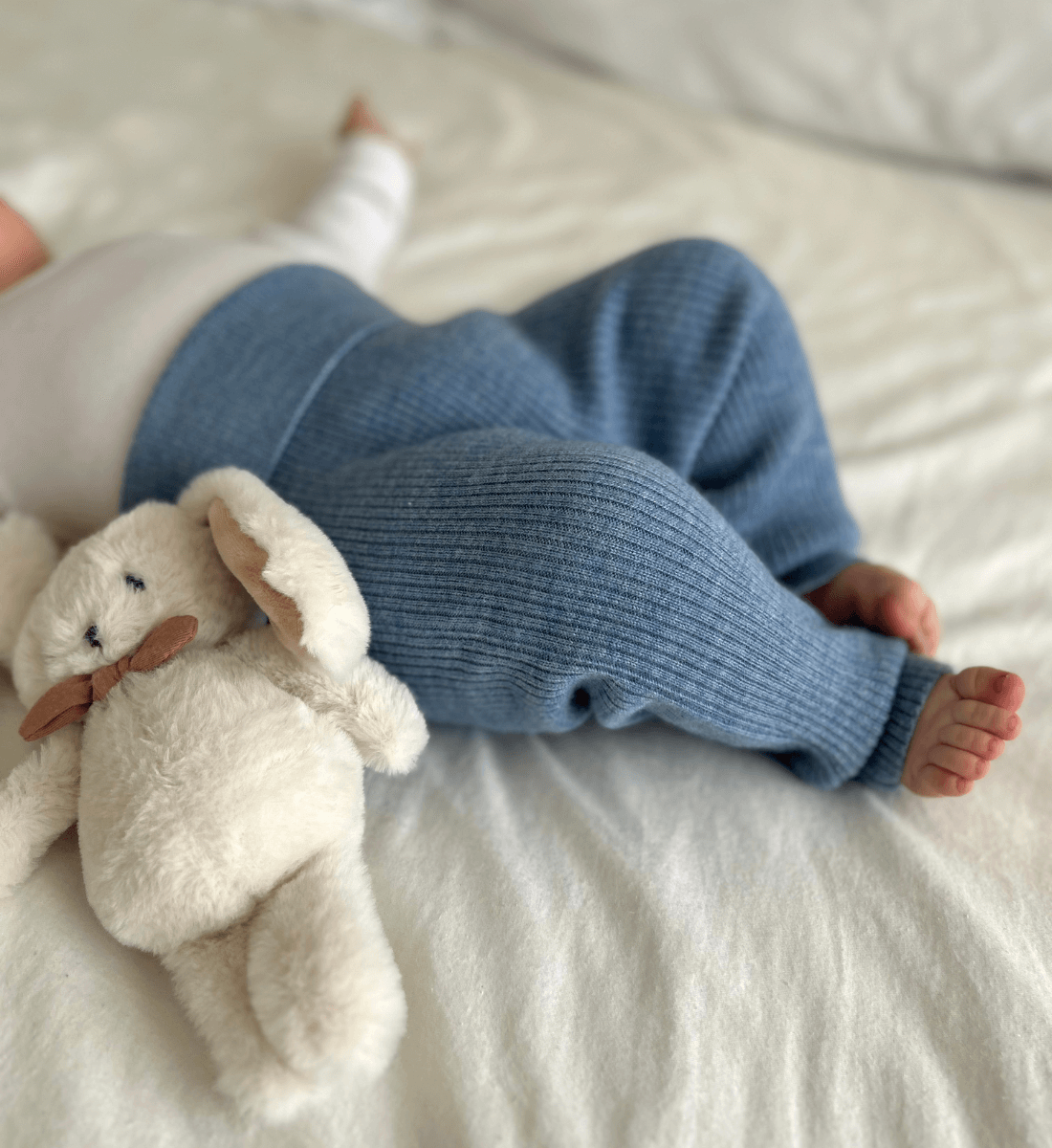 Babybekleidung Babydecke Babyschuhe Babysocken aus Merinowolle Lil' Leo Mitwachsende Leggings aus Merinowolle