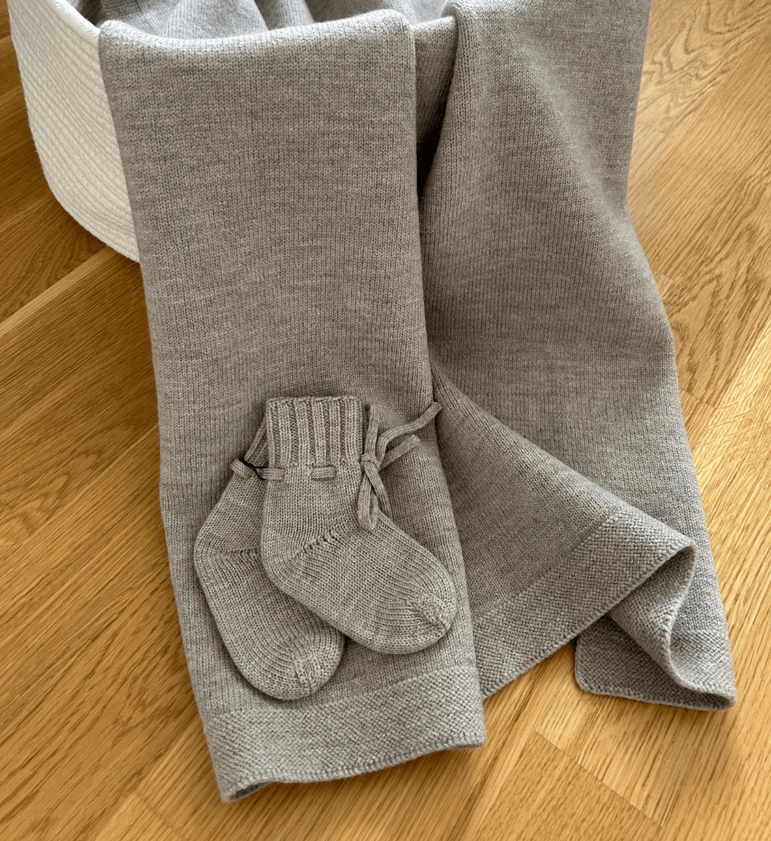 Babydecke camel Melange Merinowolle Lil' Leo