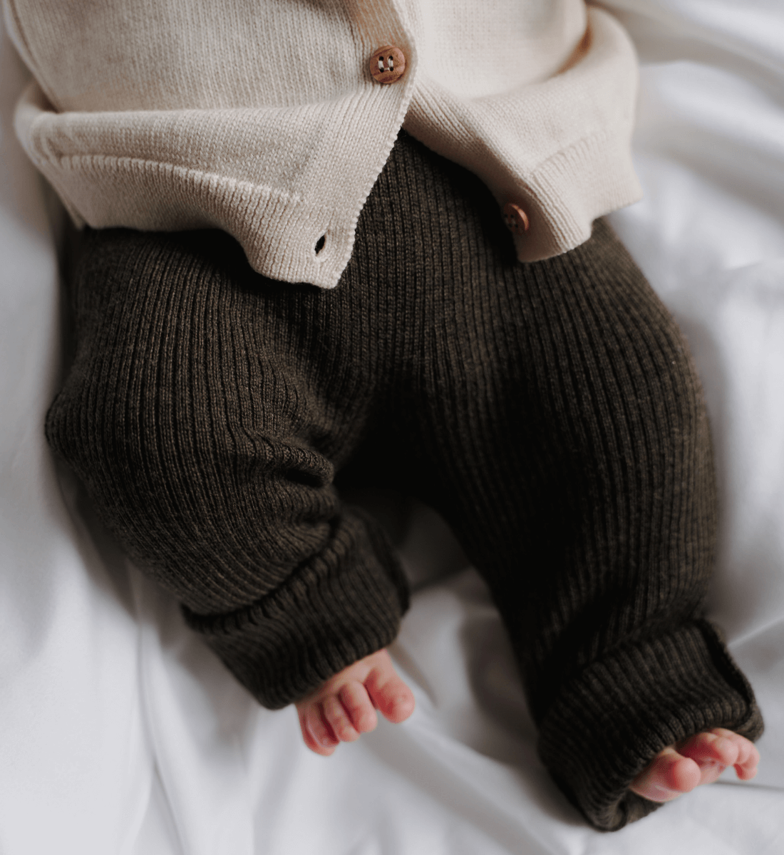 Beanie Cardigan Baby aus 100% Merinowolle Lil Leo