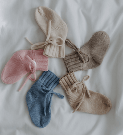 Babybekleidung Babydecke Babyschuhe Babysocken aus Merinowolle Lil' Leo