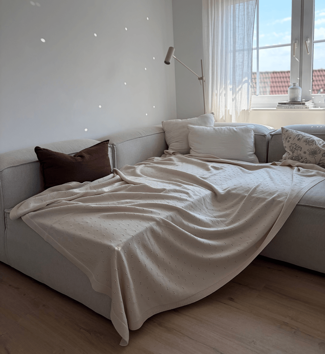 Sofadecke Couchdecke Familiendecke Merinowolle Lil Leo