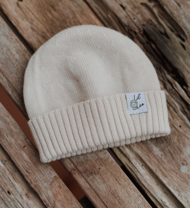Merino Beanie-Mütze
