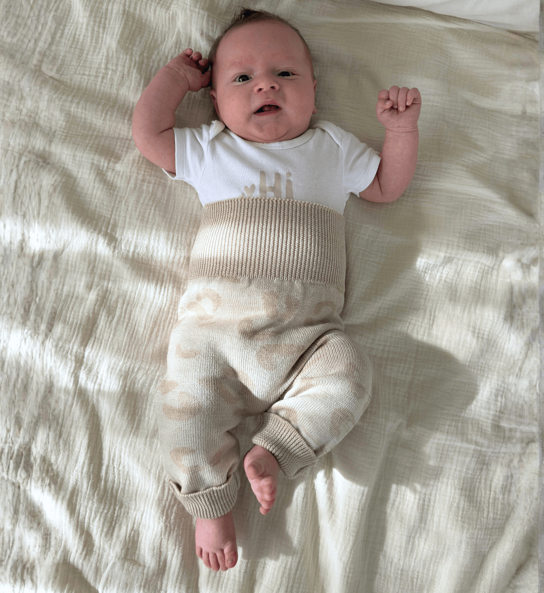 Mitwachsende Leggings Hose aus 100% Merinowolle Lil' Leo