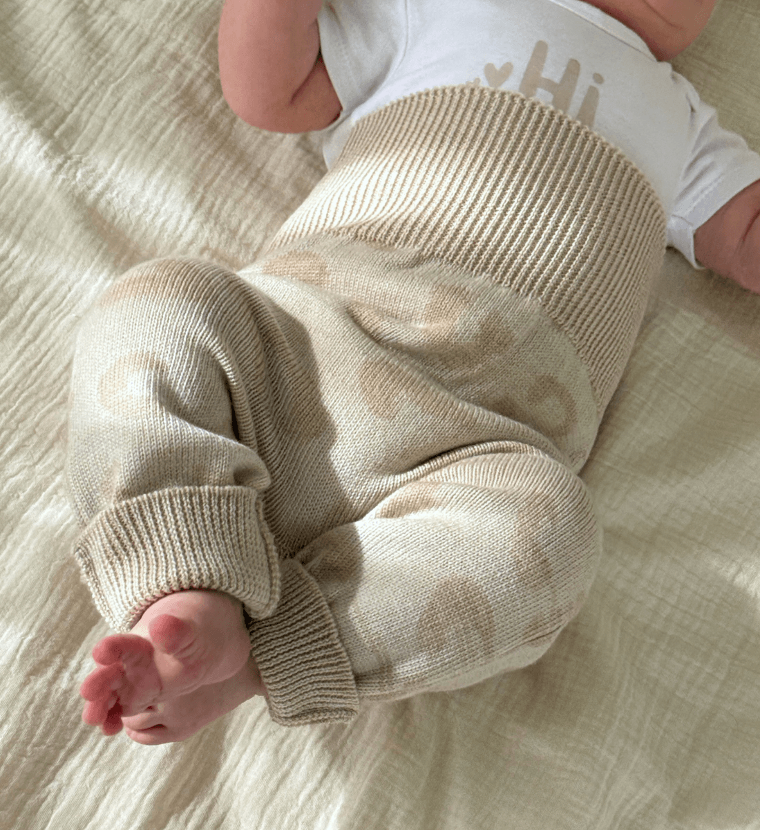 Mitwachsende Leggings Hose aus 100% Merinowolle Lil' Leo