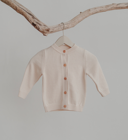 Beanie Cardigan Baby aus 100% Merinowolle Lil Leo