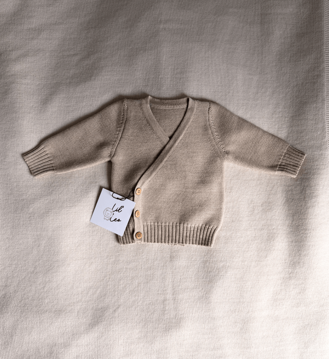 Wickeljacke mitwachsend Babybekleidung Lil Leo Merinowolle