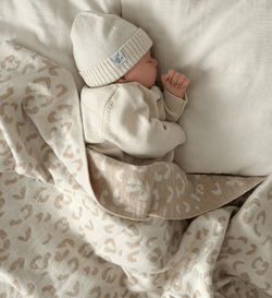 Babydecke aus 100% Merinowolle Babybekleidung Lil' Leo Made in Europa