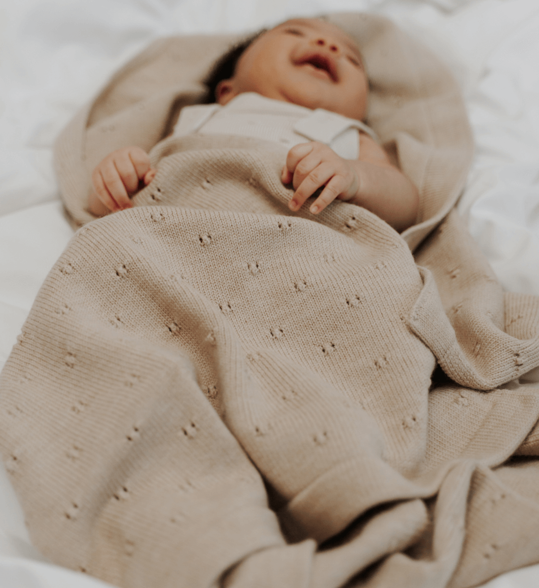 Lil' Leo Babydecke aus Merinowolle