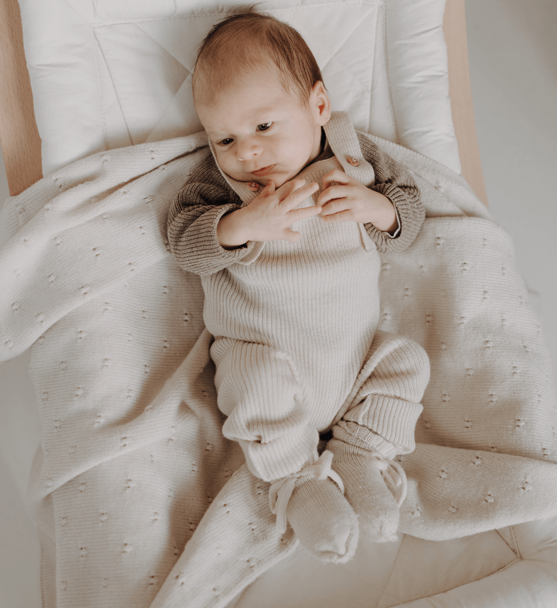 mitwachsende Latzhose aus Merinowolle Lil' Leo Babybekleidung