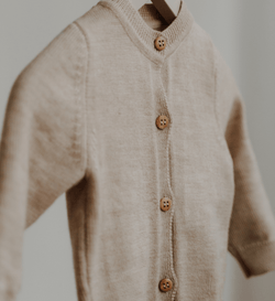 Cardigan Lil' Leo Merinowolle mitwachsend Pullover