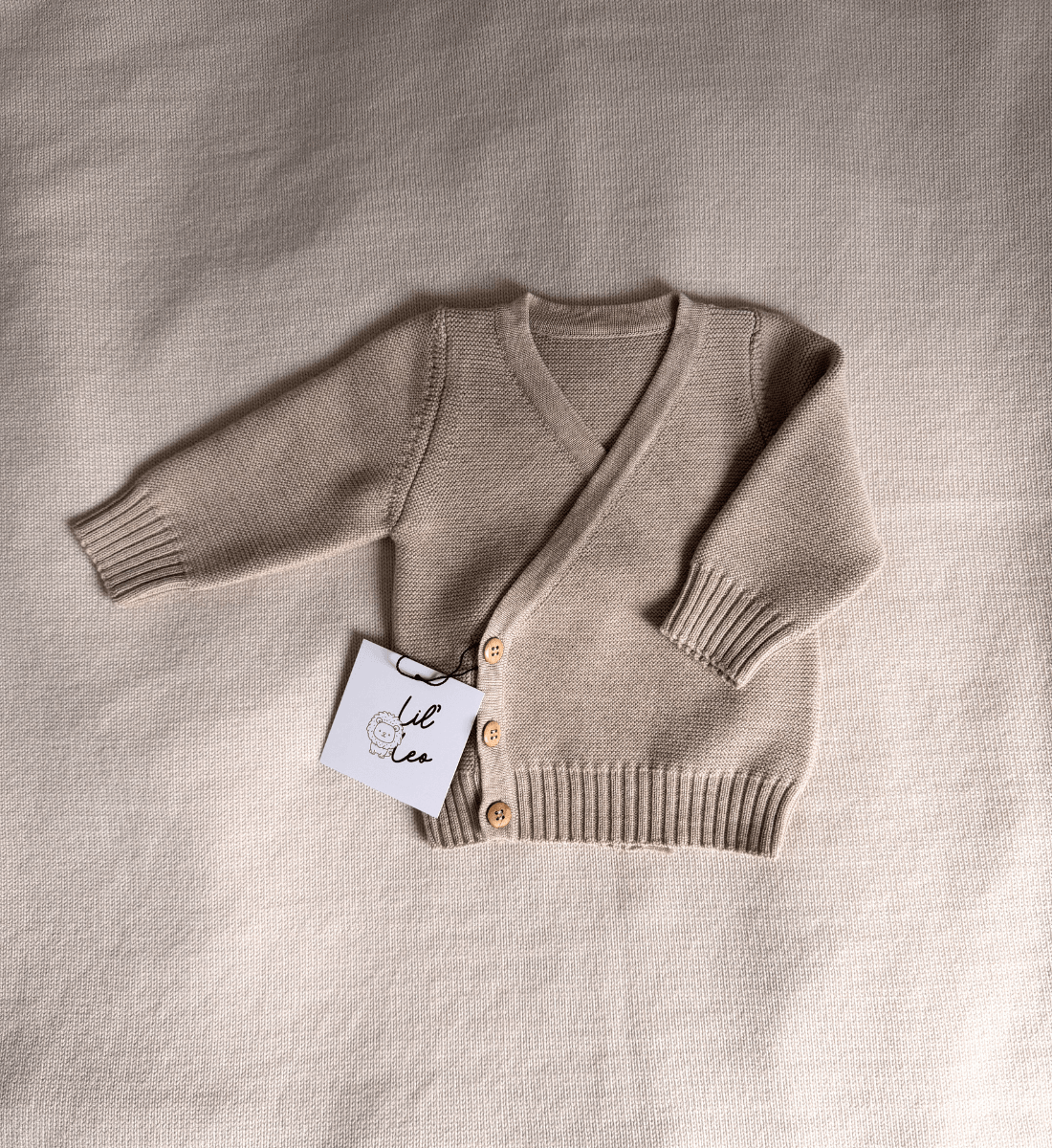 Wickeljacke mitwachsend Babybekleidung Lil Leo Merinowolle