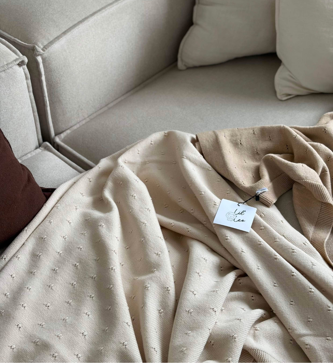 Sofadecke Couchdecke Familiendecke Merinowolle Lil Leo