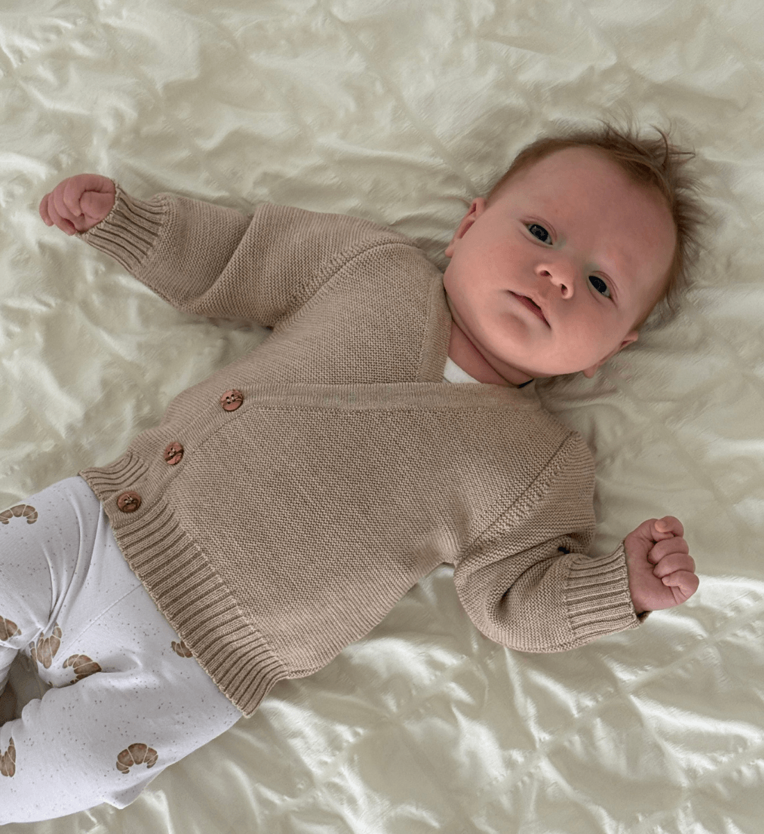 Wickeljacke mitwachsend Babybekleidung Lil Leo Merinowolle