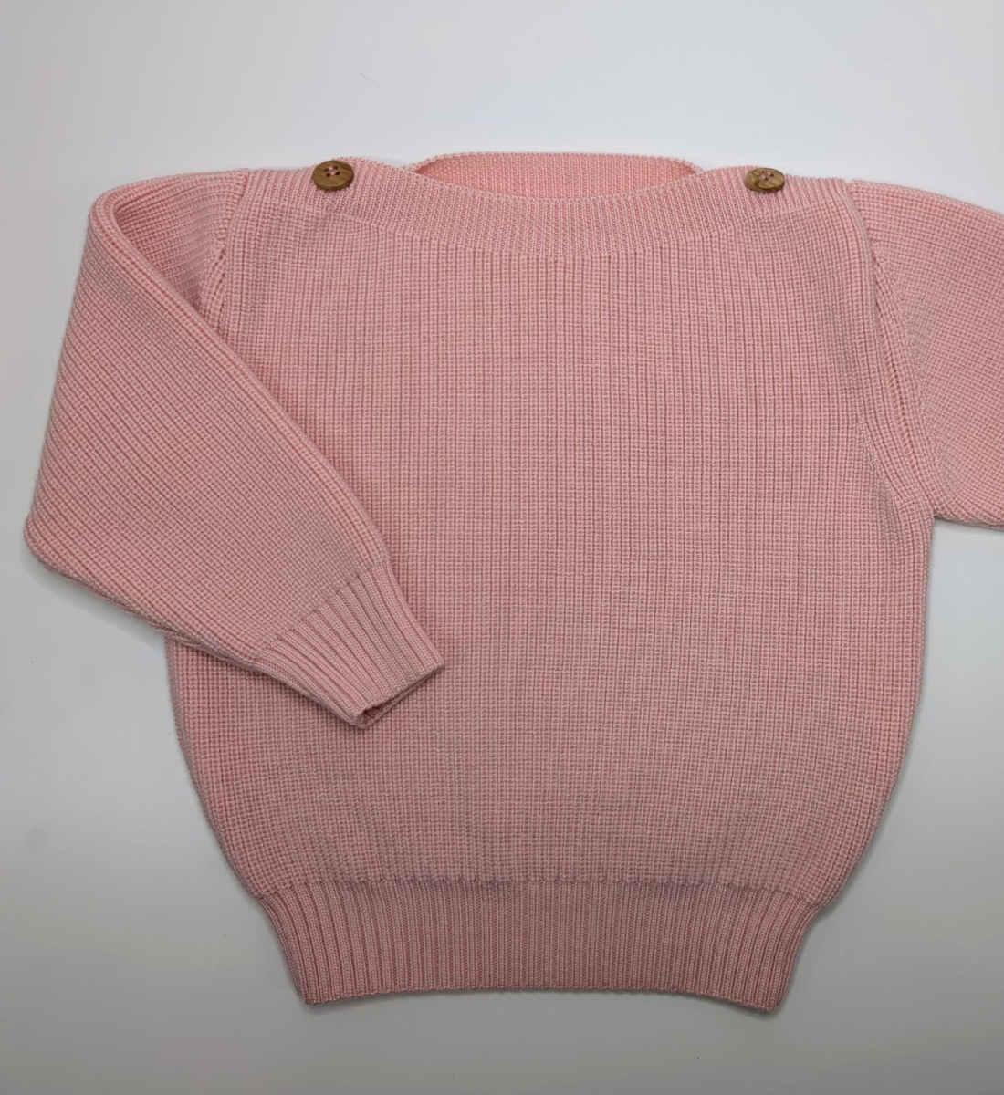 Pullover in Rosa aus 100% Merinowolle