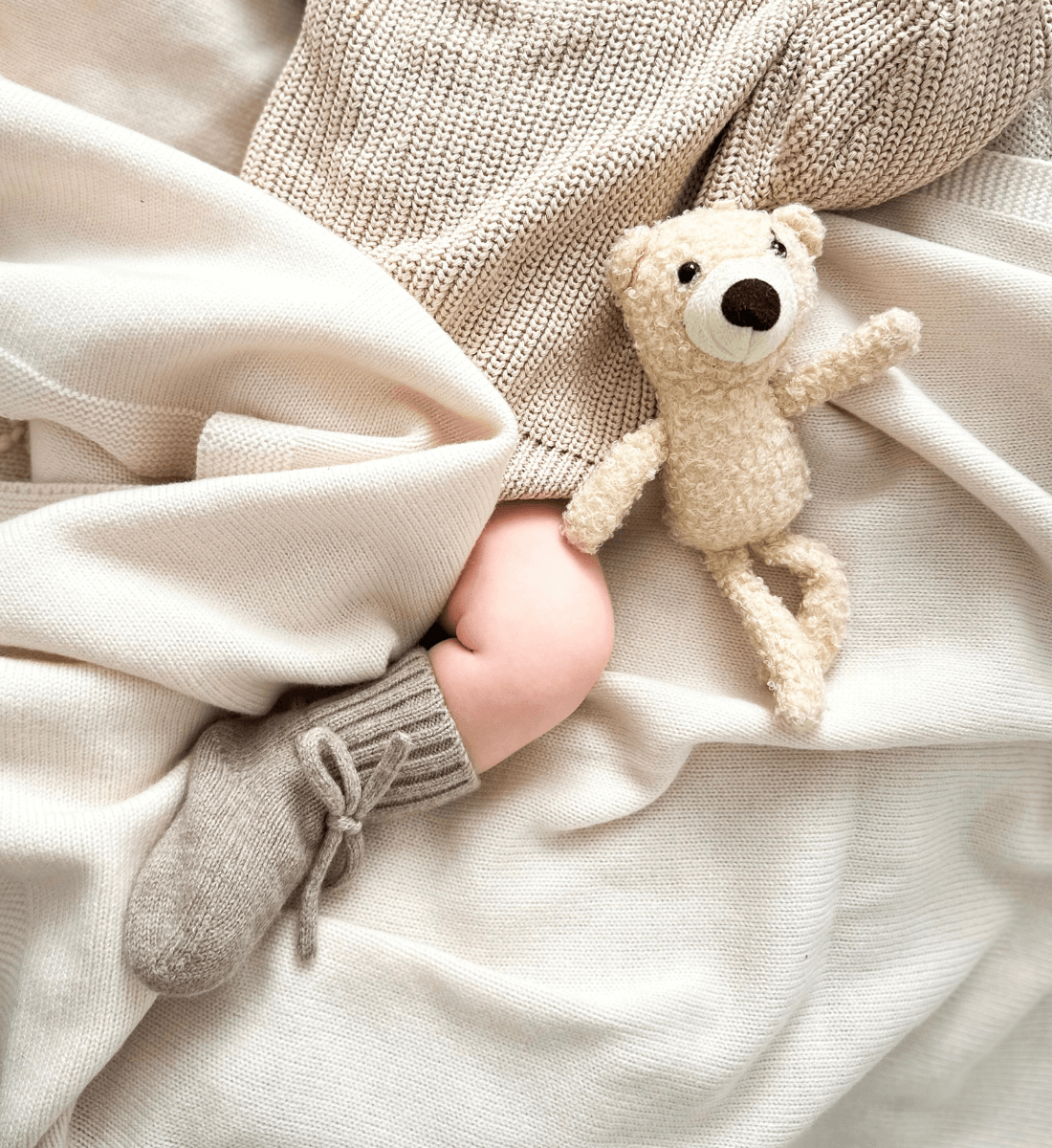 Bundle Deluxe: Babydecke & Babyschuhe