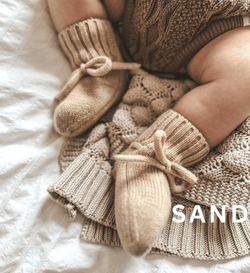Lil' Leo Babyschuhe Babymütze Merinowolle