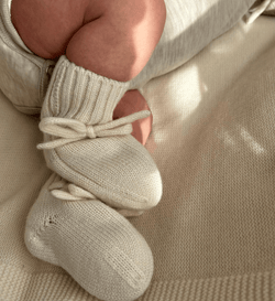 Babyschuhe aus Merinowolle