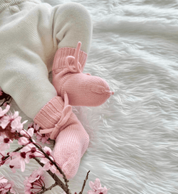 Babyschuhe aus Merinowolle