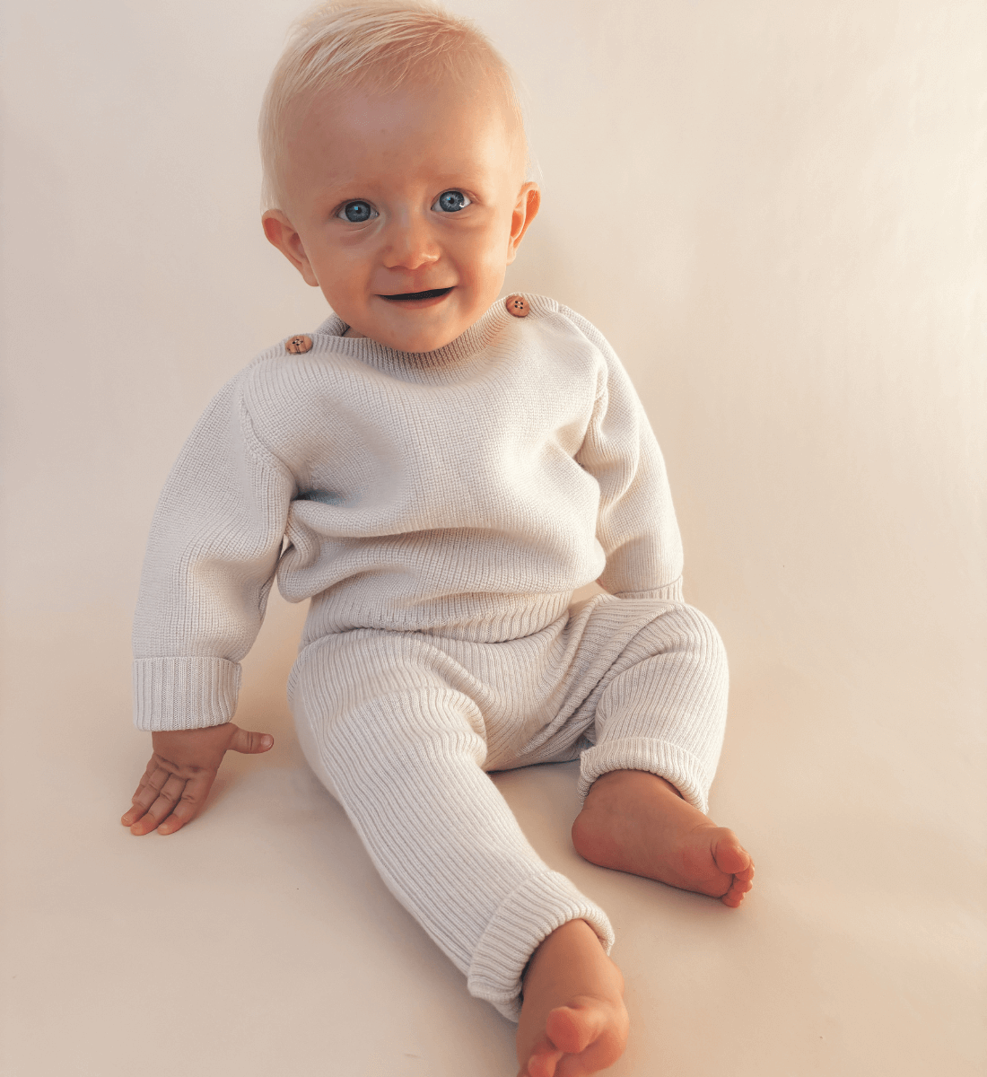 Babybekleidung Babypullover Leggings aus Merinowolle Lil' Leo