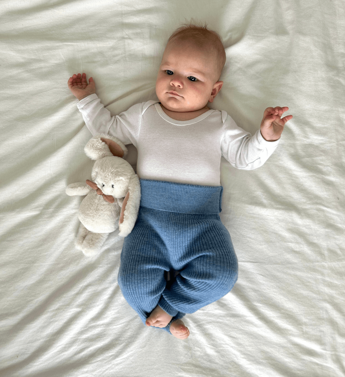 Babybekleidung Babydecke Babyschuhe Babysocken aus Merinowolle Lil' Leo Mitwachsende Leggings aus Merinowolle